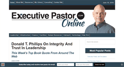Desktop Screenshot of executivepastoronline.com