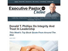 Tablet Screenshot of executivepastoronline.com